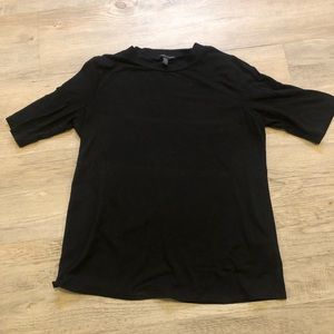 Eileen Fisher fitted mock neck top, XS (fits like a medium)